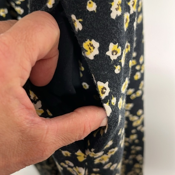 Who What Where Floral Black and Yellow Women's Dress - Picture 4 of 9